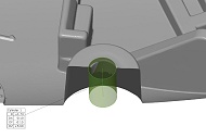 Touch probed cylinder