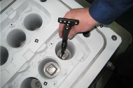 Touch probing of deep cylinder