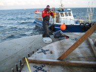 Measurement and inspection of 120 mounting bolts with the TRITOP CMM system on high seas
