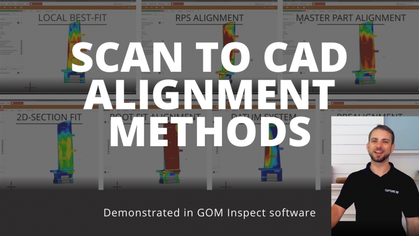 7 Scan to CAD Alignment Methods in GOM Inspect Software