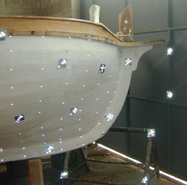 Preparation of the bow for photogrammetric recording