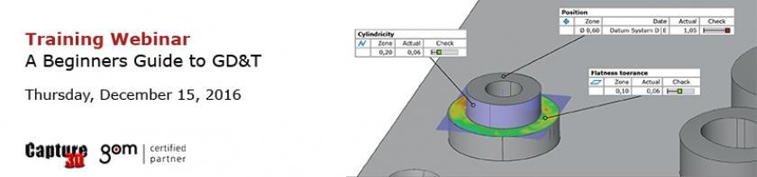 Training Webinar - A Beginners Guide to GD&amp;T on Thursday, December 15, 2016