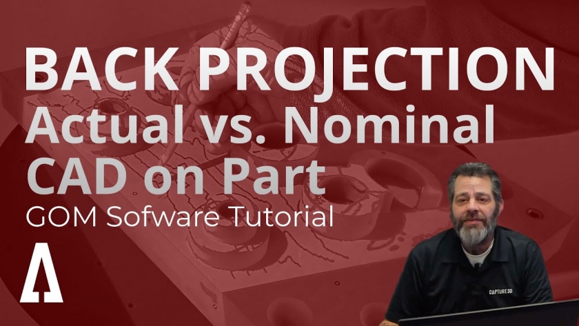 How to Project Actual vs. Nominal CAD onto Part (Back Projection) Using ATOS 3D Scanners